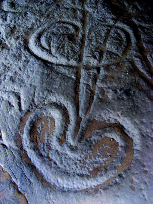 Petroglyphs of the Toleubulak grotto. Photo by T.B. Mamirov