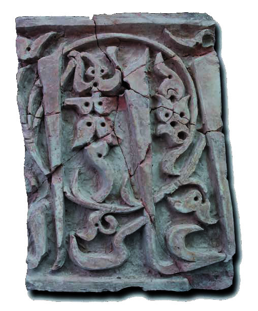 Койлык/Каялык. Резная плитка из ракопок мавзолеев. XII–XIII вв.
