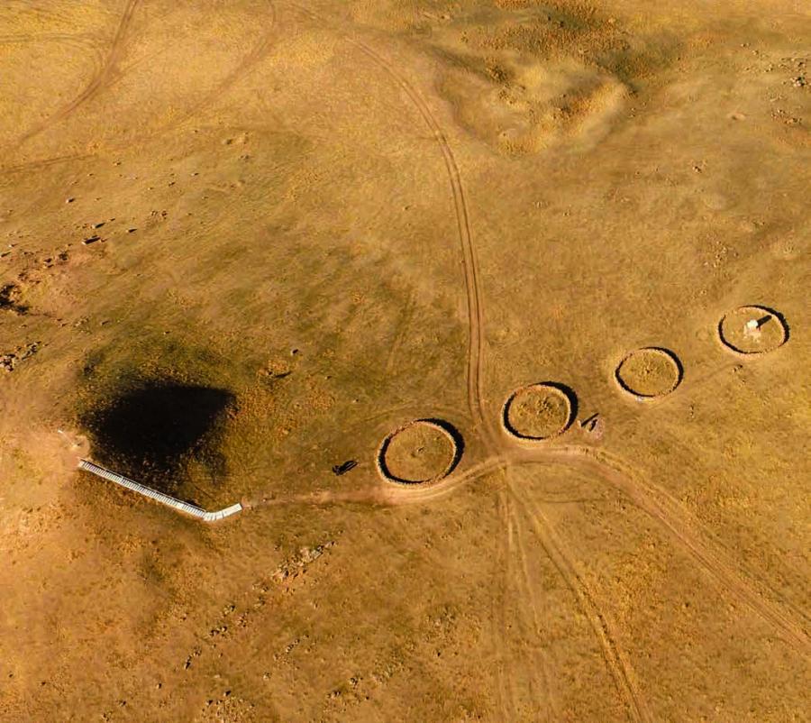 Ordabasy. Aerial photo. Photo by A. Ergeshbayev